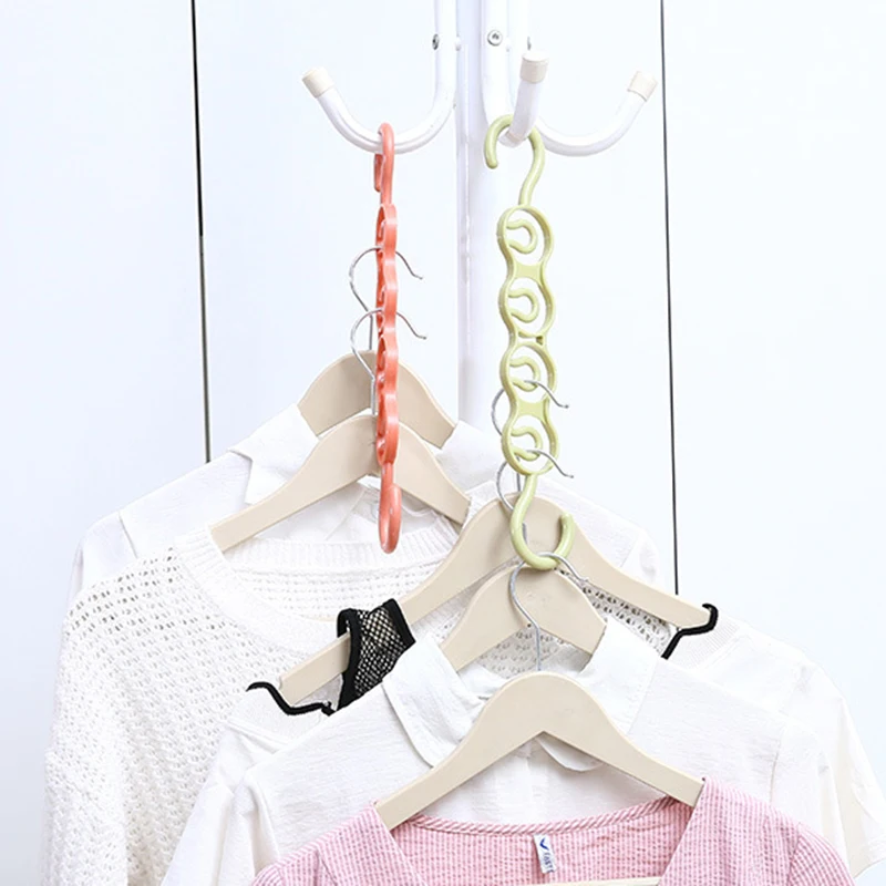 Multi-Port Support Hangers For Vertical Storage Space-Saving Necktie And Belt Hanger Multilayer Closet Accessories