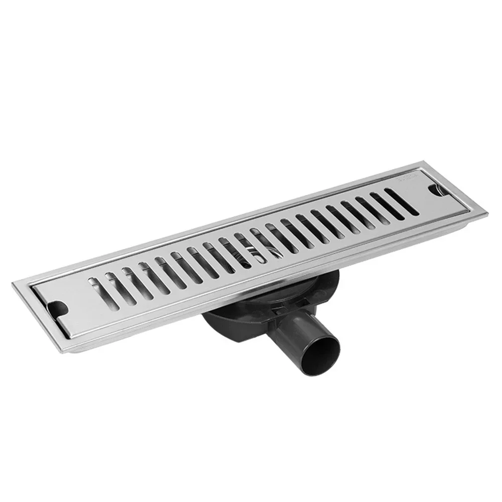 

304 Stainless Steel Shower Floor Drain 20-100CM Square Deodorant Waste Filter Drainage Bathroom Drainage with Adapter