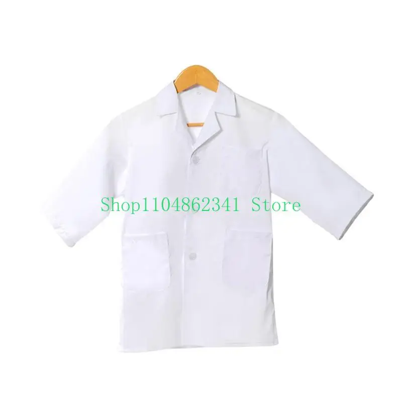5ASD Kids Cotton Lab Coat Doctor Assume for All -Play Science Experience Play Play Play Town