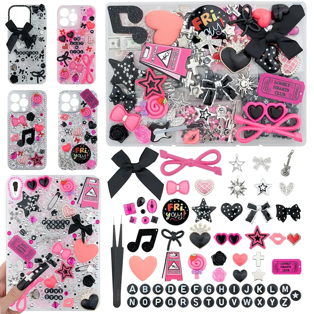 2380 Pcs DIY Jewelry Charm Mix - Star Flat Back ulasan dan harga
