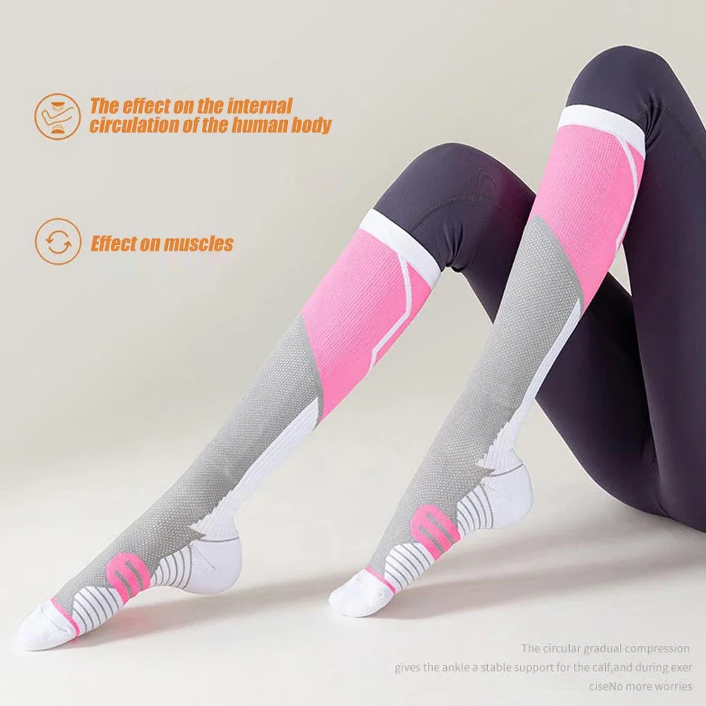 Knit Compression Sport Socks, One Pair