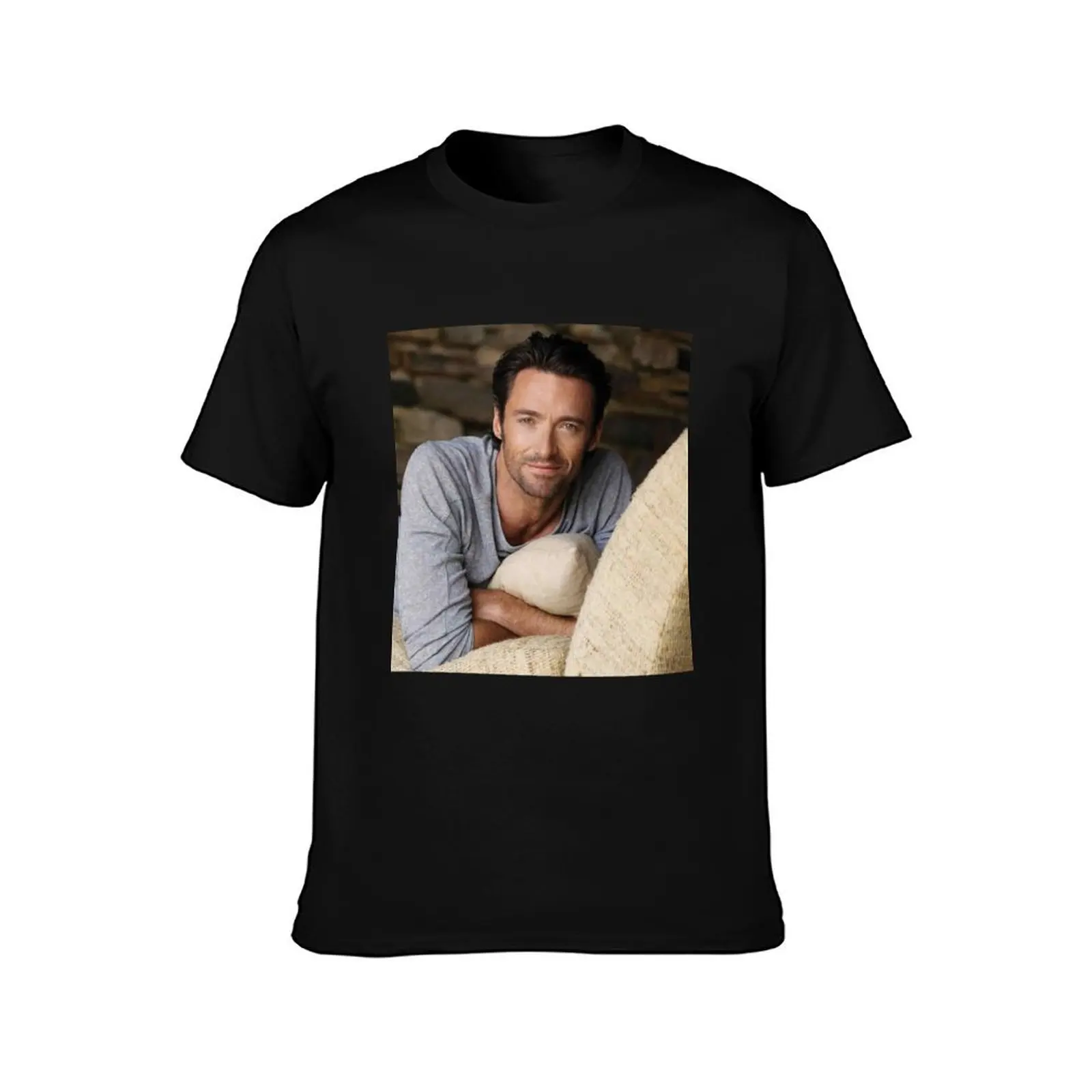 Hugh Jackman T-Shirt Heavy Duty Casual Work Tee T-Shirt