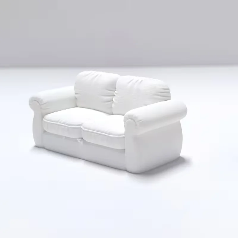 Elf Courtyard Miniature Double Sofa, Micro-Landscape Scene Accessories, Garden Miniature Model Furniture