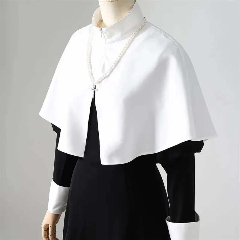 

Anime My -Up Darling 2 Kitagawa Marin Nun Cosplay Costume Adult Dress Shawl Hat Necklace Uniform Suit Halloween Outfits fy1;