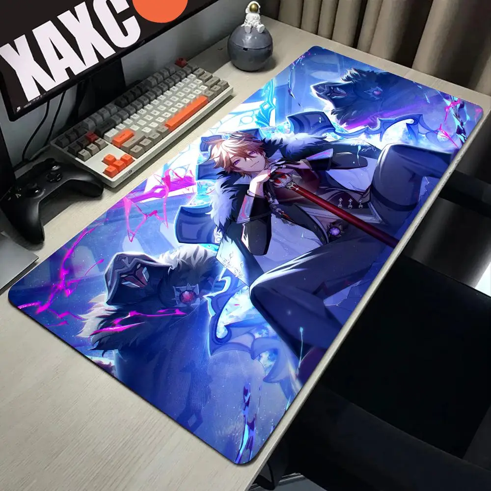 

Tartaglia Genshin Impact Mousepad Large Gaming Mouse Pad LockEdge Thickened Computer Keyboard Table Desk Mat