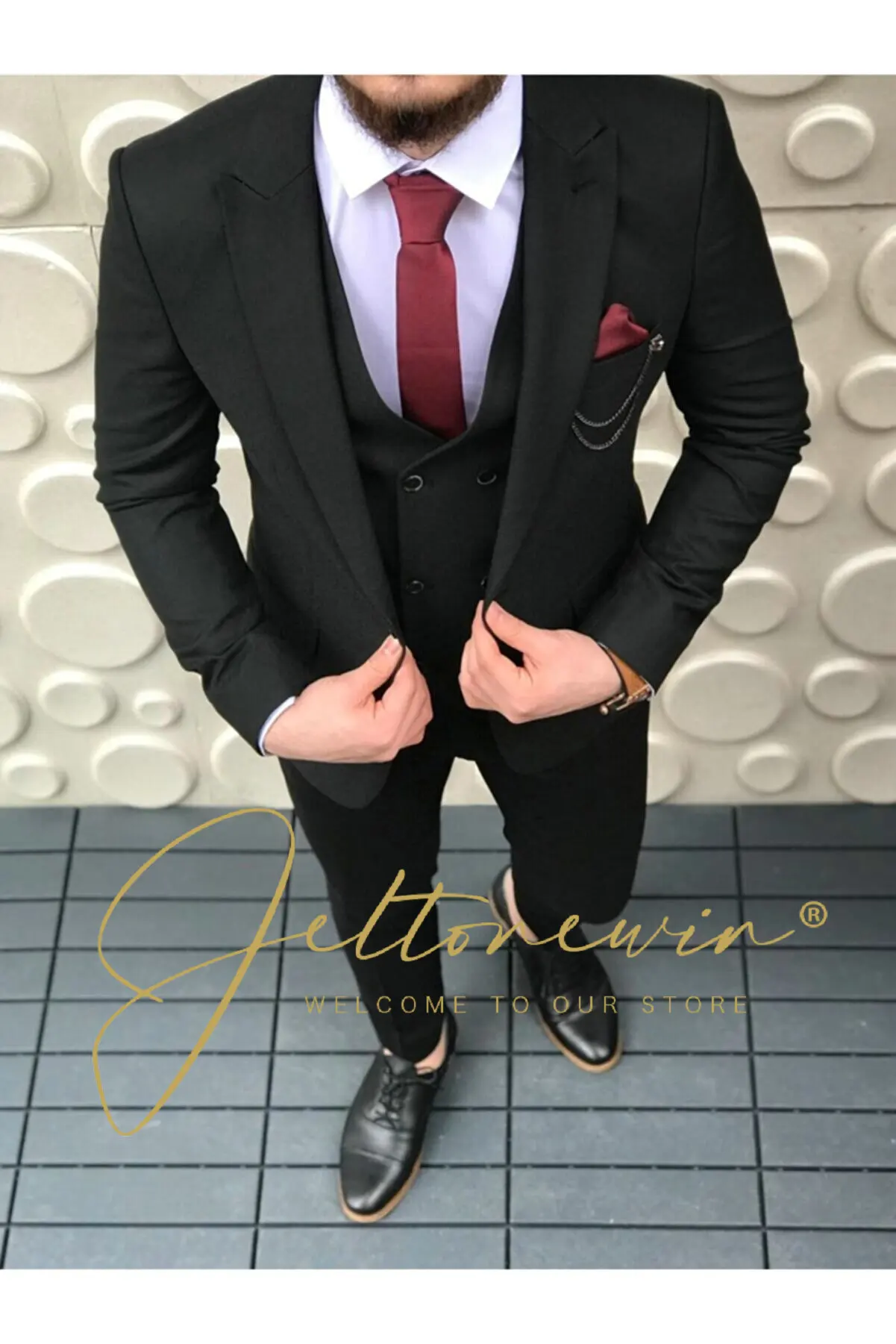 

3 Piece Men Suits For Wedding Groom Tuxedos 2022 Casual Man Suit Set Jacket Vest With Pants Man Fahion Wedding Suits For Men