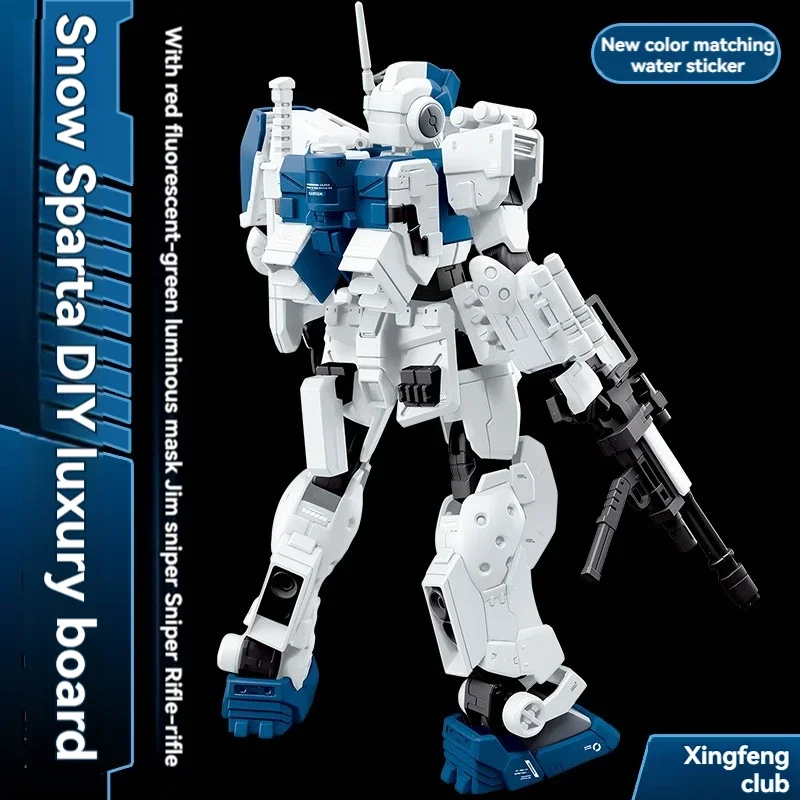 XFS New HG 1/144 RGM-79S GM SPARTAN Snow Color Luxury Edition Assembly Model Figure Toy Collection Gift