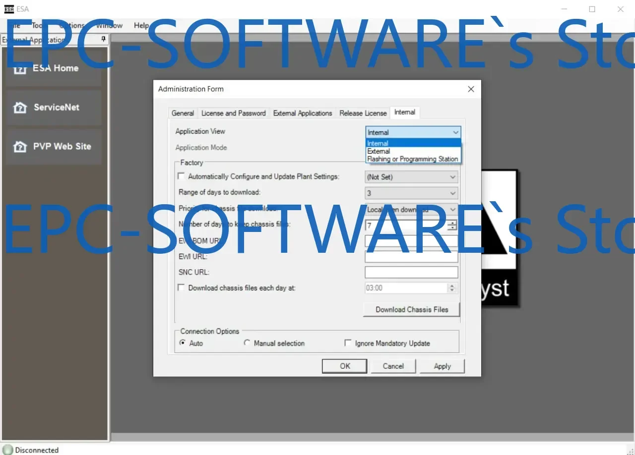 EPC-SOFTWARE ESA محلل الخدمة الإلكترونية 5.7 + keygen + SW ملفات فلاش 02.2024 + أداة تغيير نوع المستخدم لـ Paccar #1
