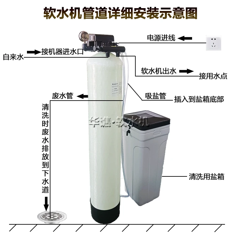 Household water softener, well water groundwater, industrial boiler softening water equipment for scale removal