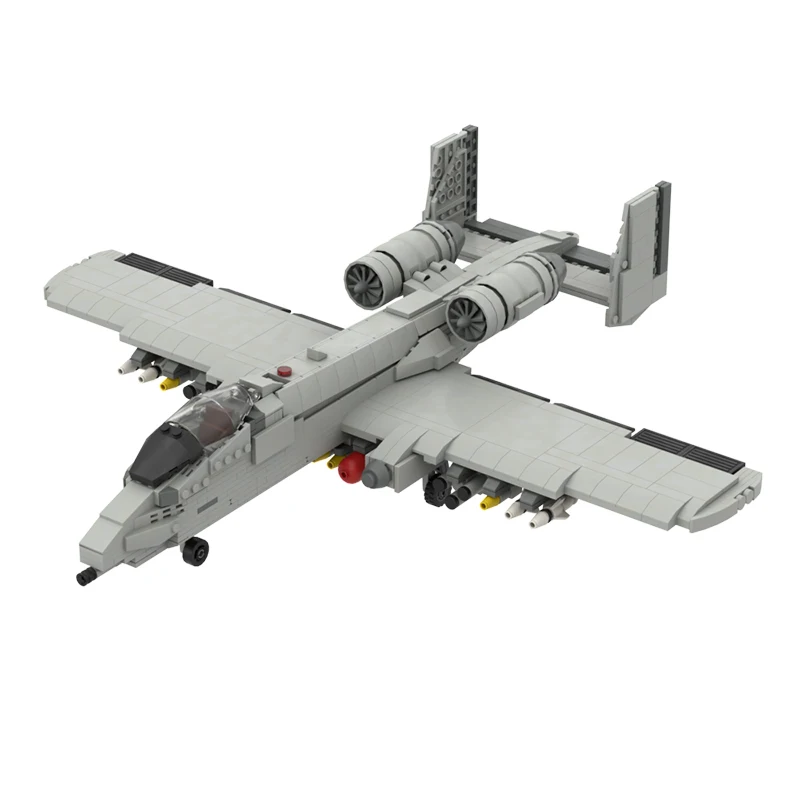 

A-10 Thunderbolt II Warthog Attack Plane 1:35 scale Building Block Kit Military Aircraft Jet Fighter Brick Model Kid Toy Gift