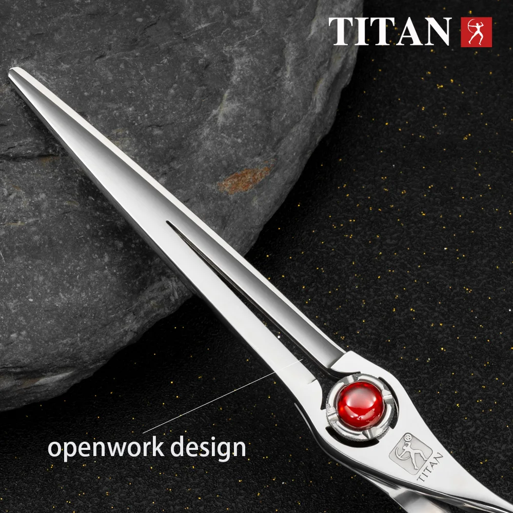 TITAN Professional Grooming Scissors Pet Tools Dog Cut Machine Pet Scissors 6.5.7.0 7.5 inch