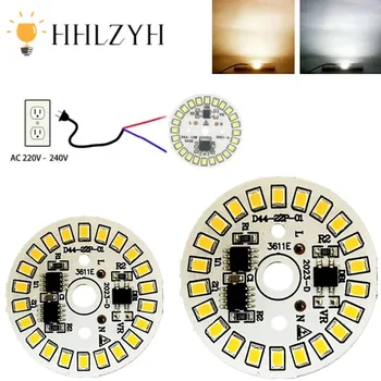 AC 220V Żarówka LED Lampa krosowa SMD Płytka Okrągły moduł Źródło światła Płytka do żarówki LED Downlight Chip Spotlight Lampa LED