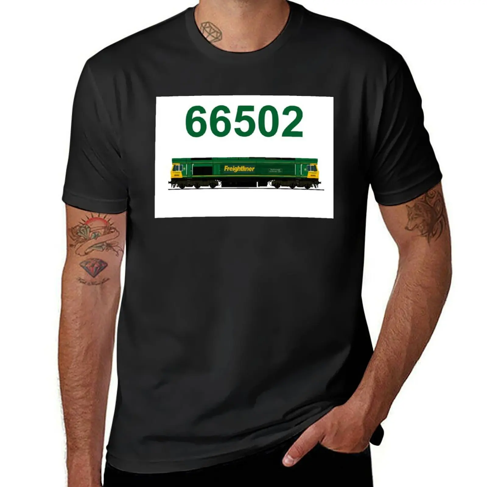 Class 66502 locomotive T-Shirt boys whites kawaii clothes mens tall t shirts