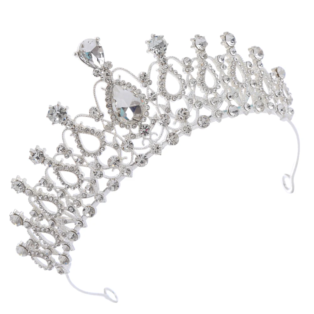 

Rhinestone Headb s Girls Tiara Hair Accessories Crystal Crown Headpiece Birthday Parties Weddings Stage Performances Alloy