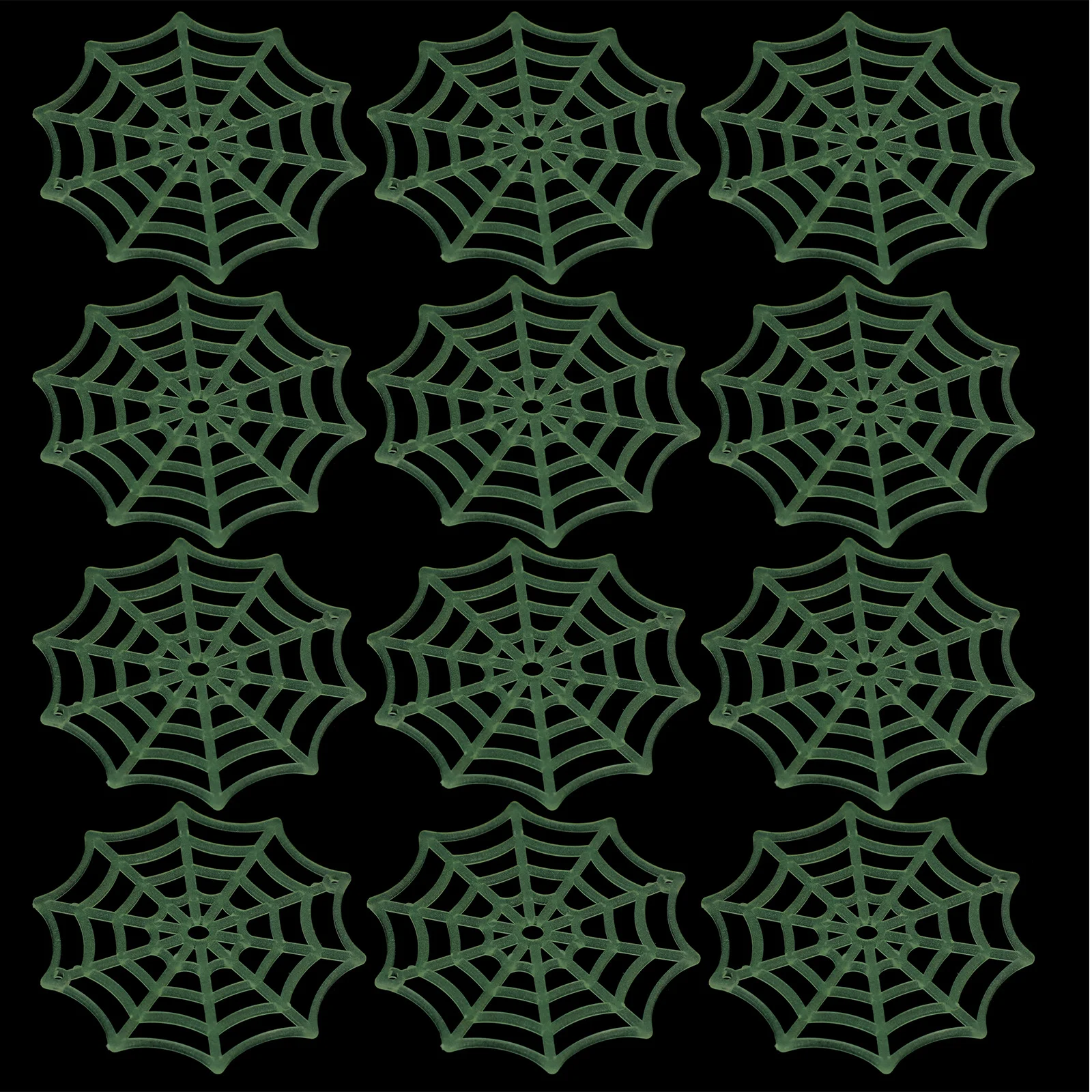 

50Pcs Luminous Spider Web Halloween Cobweb Decorations Plastic Spider Web Party Favors Outdoor Indoor Haunted Atmosphere