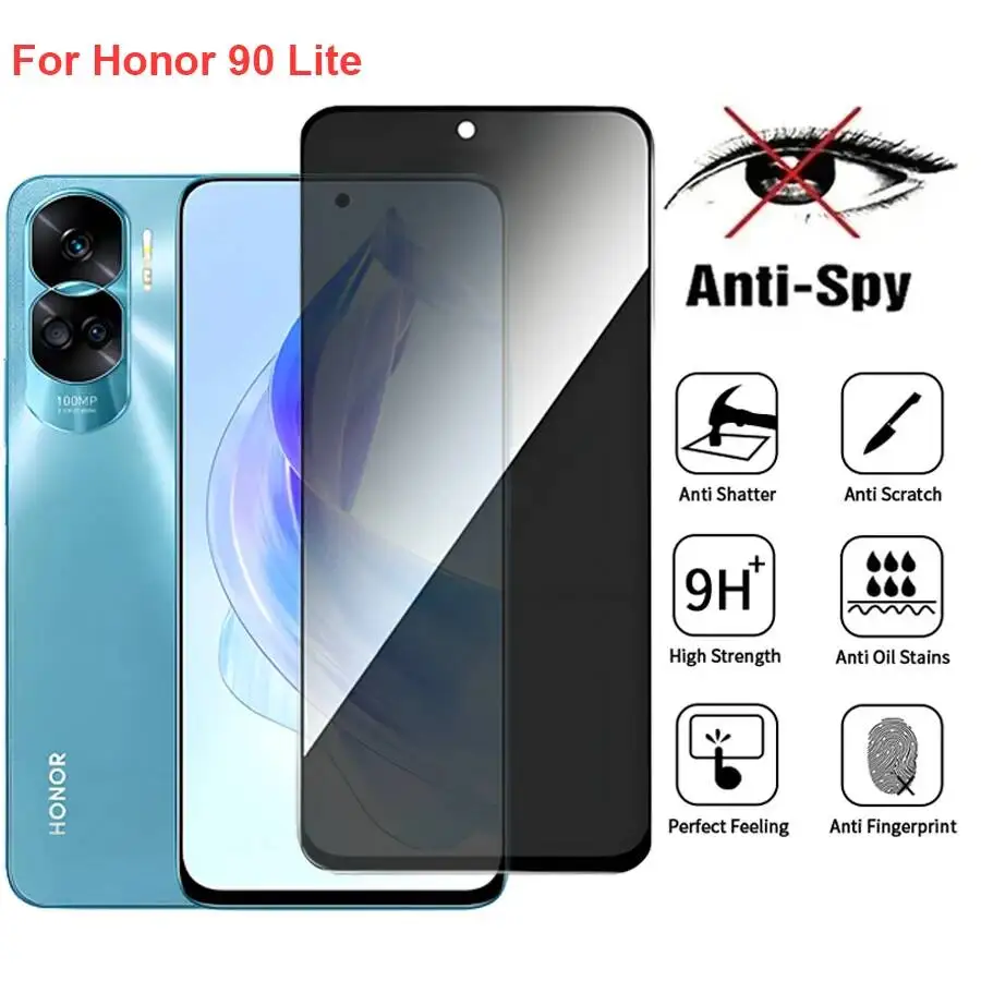 

Honor 90 CRT-NX1 Anti Spy Privacy Tempered Glass Screen Protector Compatible For Honor90 Lite Phone Film