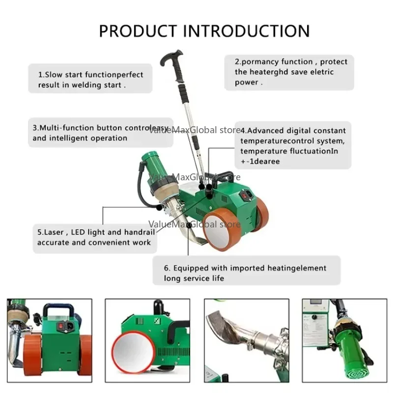 

Pvc Weld Hot Air Auto Banner Folding Welding Machine