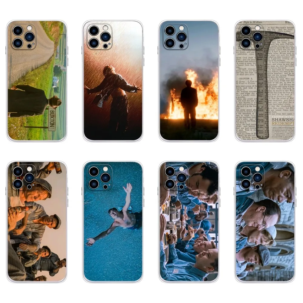 

S-Shawshank R-redemption Phone Case For IPhone 15,14,13,11,12 Pro Max Mini X XR XS 7,8 Plus SE Transparent Cover