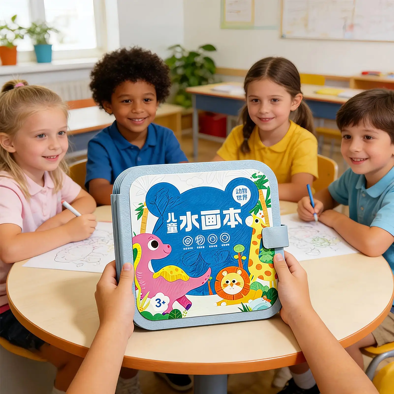 

Книга для рисования водой, образовательная книга по рисованию, книга по искусству воды для детей, девочек, студентов, классные путешествия, Хэллоуин, Пасха