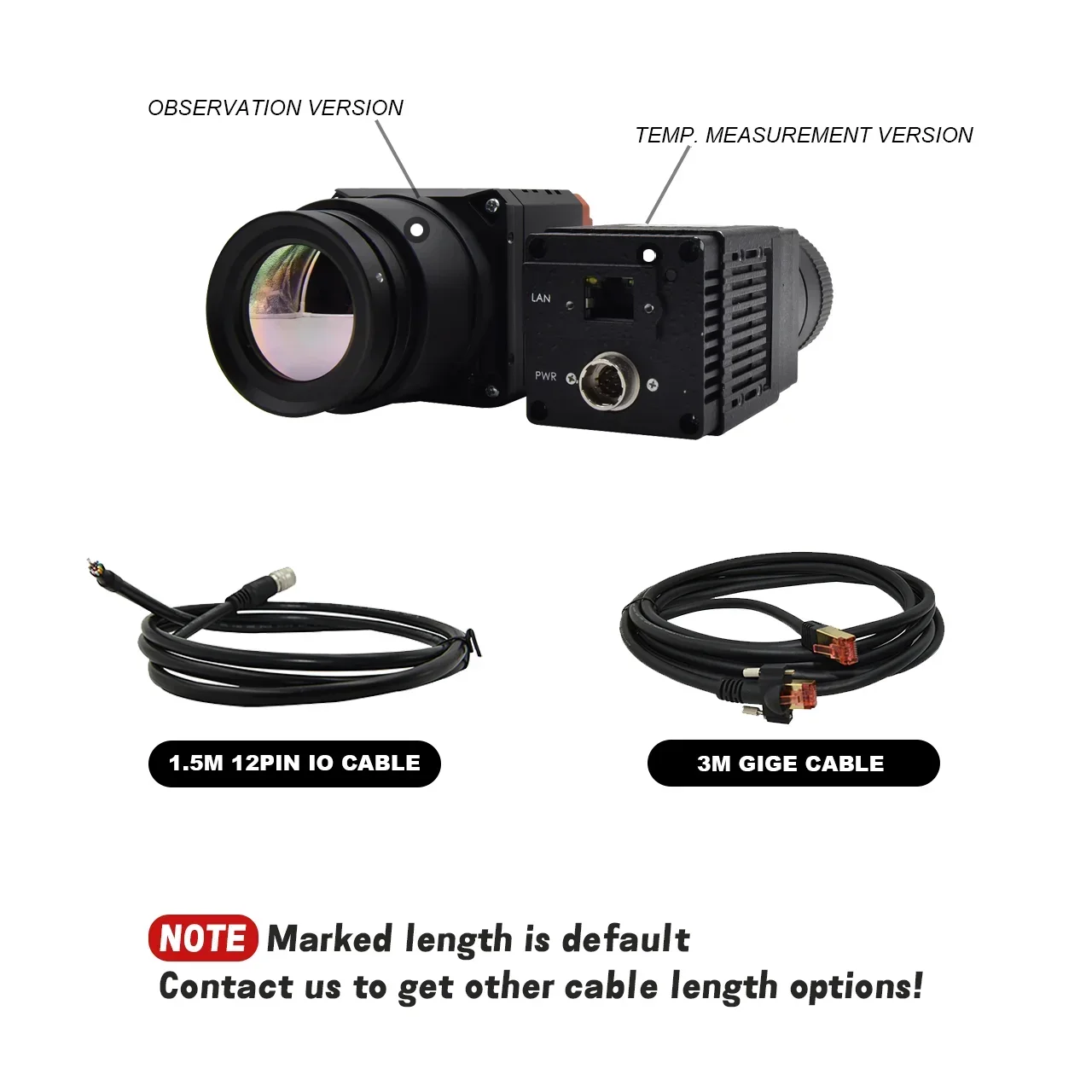 Uncooled 640x512 17μm 50kHz GigE Inspection LWIR Infrared Thermal Camera for Temperature Measurement Vision Datum