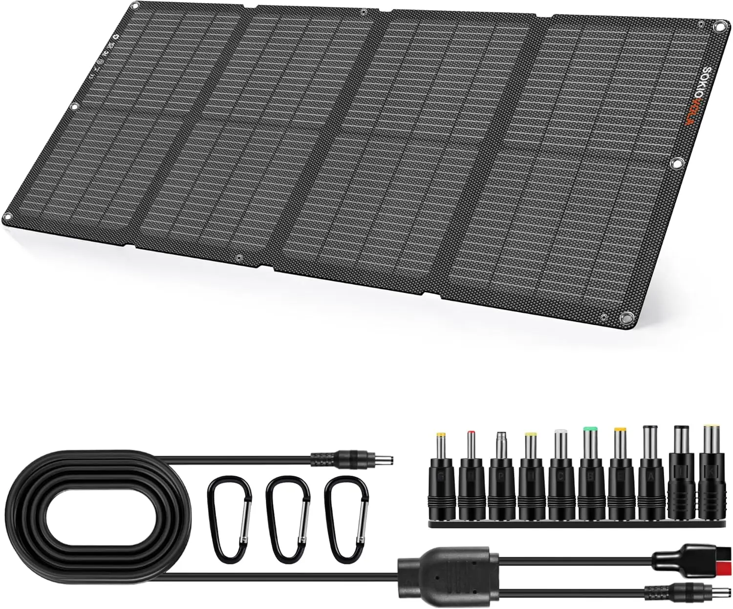 

Foldable Solar Panels 60W Nextgen Portable Solar Panel Charger Kit 25% Efficiency With Dc、Usb-C、Usb-A Output Etfe Ip68