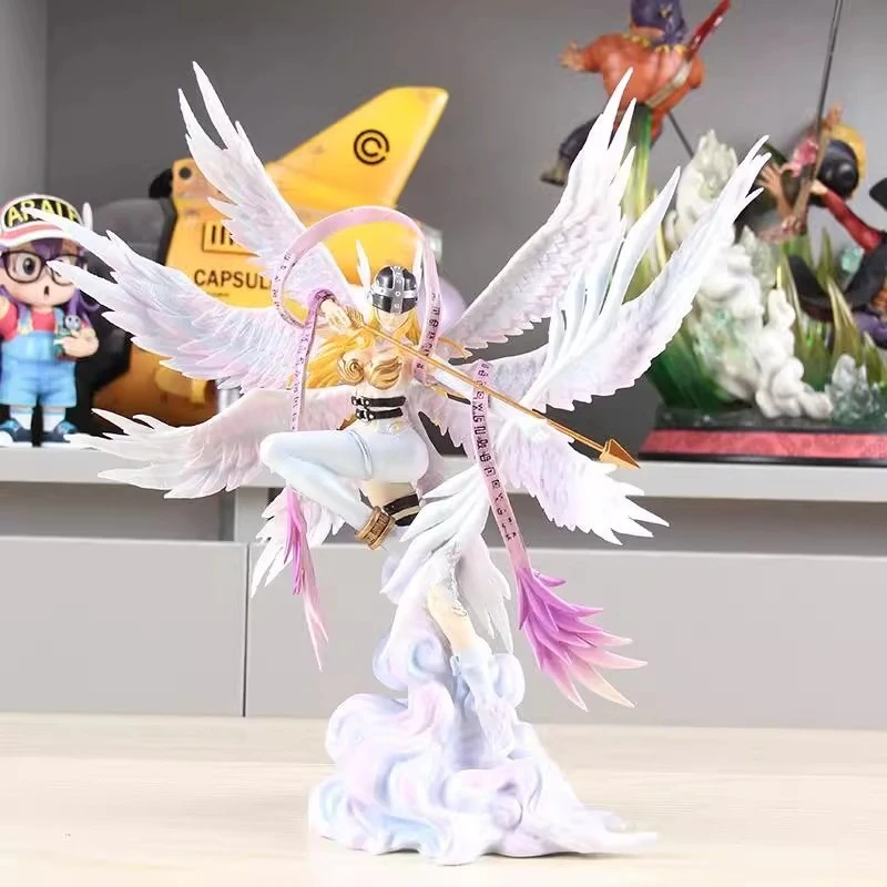 

26 см новая аниме-фигурка Digimon Angewomon периферийные устройства ПВХ модель сцена статуя украшения для рабочего стола детские подарки на день рождения игрушки