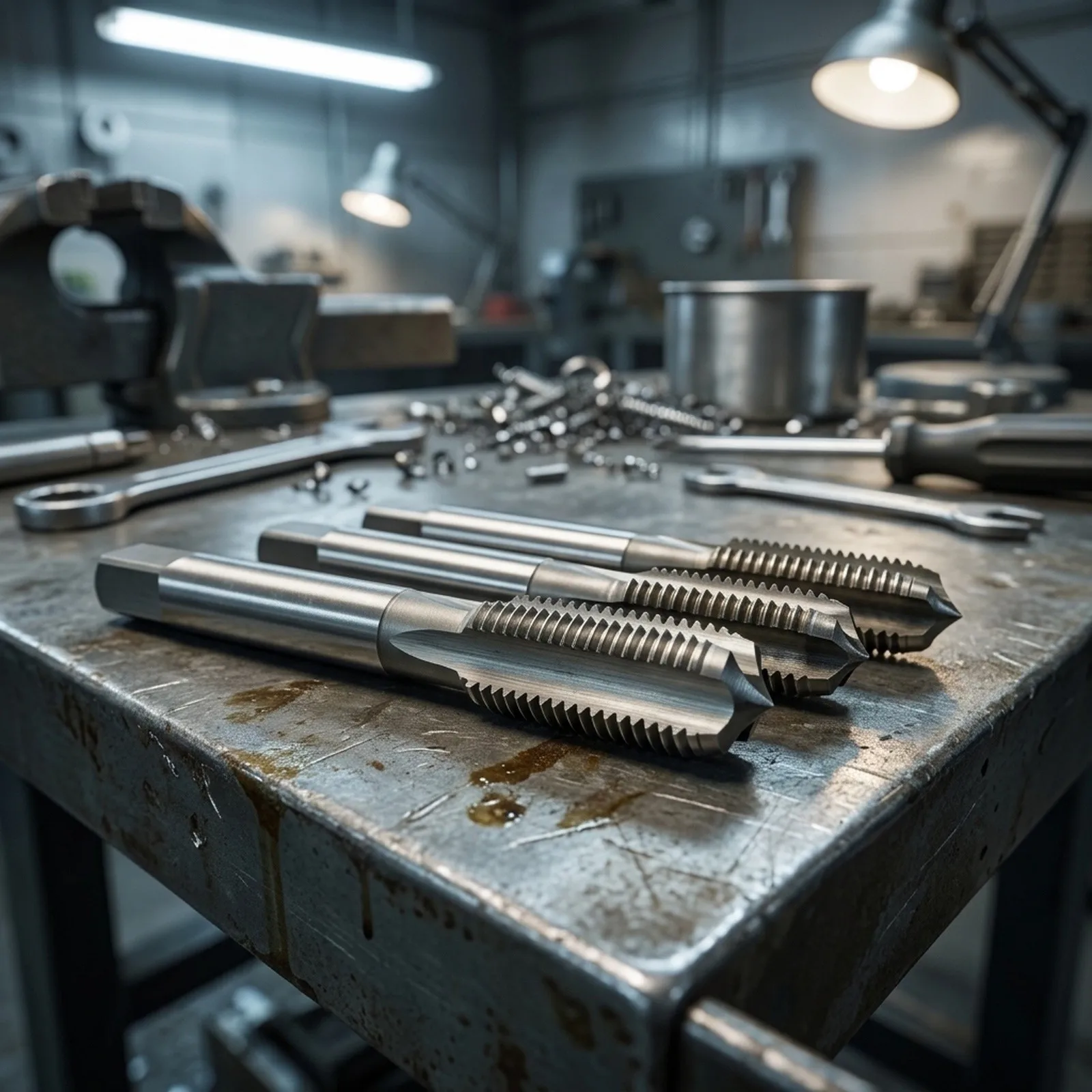 6-48 for unc Hand Tap Set with Triple-Flute Geometry in High Steel for Improved Chip Removal During Threading 6-48