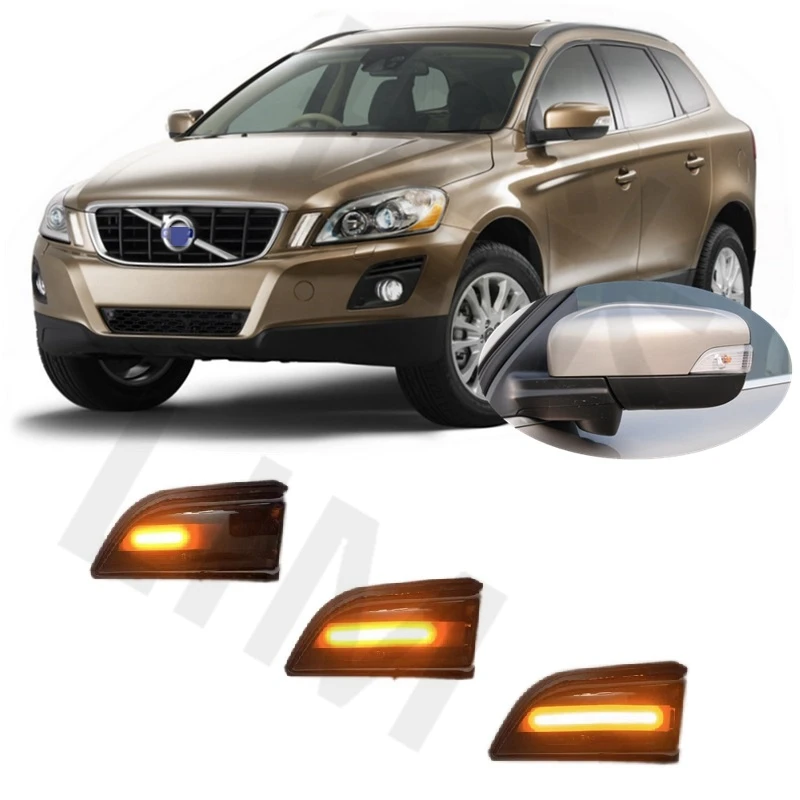 

for Volvo XC60 2008 2009 2010 2011 2012 2013 Dynamic LED Sequential Blinker Mirror Turn Light Signal Lamp