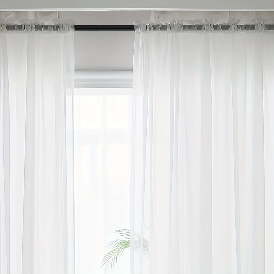 White Sheer Curtains - 84