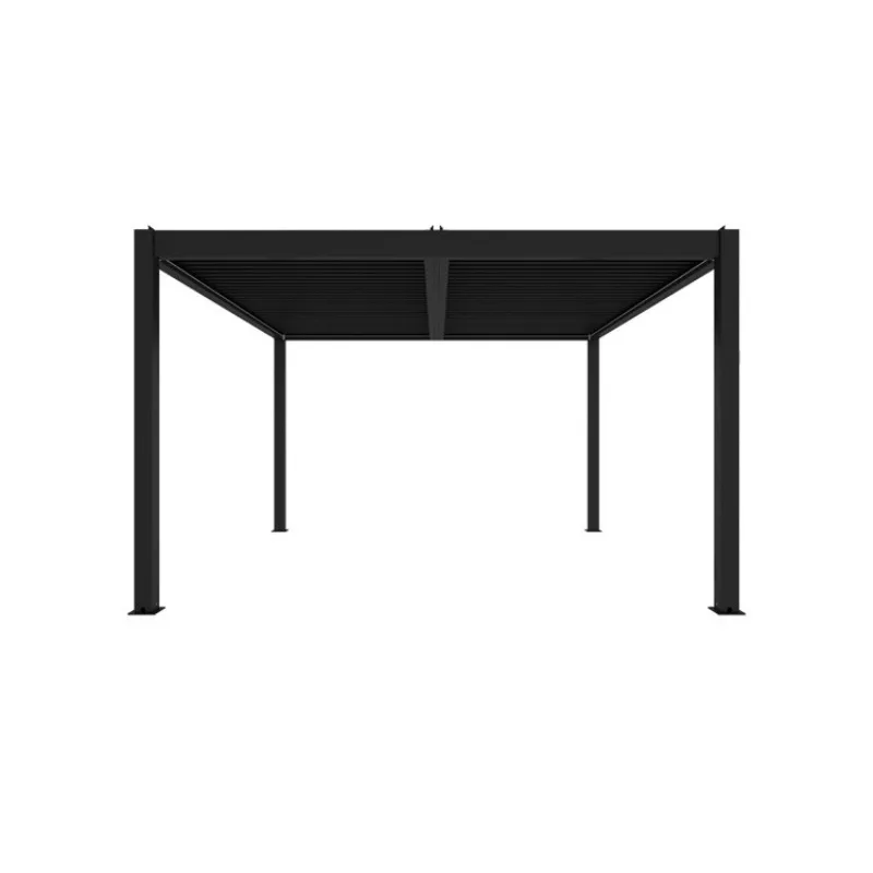 

Outdoor gazebo courtyard aluminum alloy canopy electric leisure garden new Chinese style