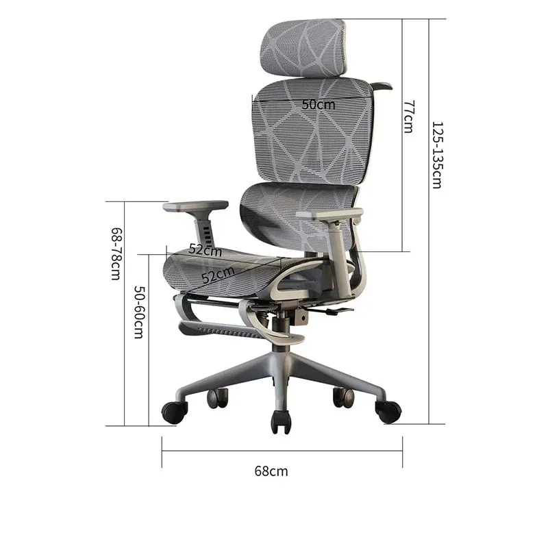 Cadeiras de escritório com carpete, cadeiras reclináveis ​​ergonômicas, rodas para jogos e computador, frete grátis, móveis ajustáveis