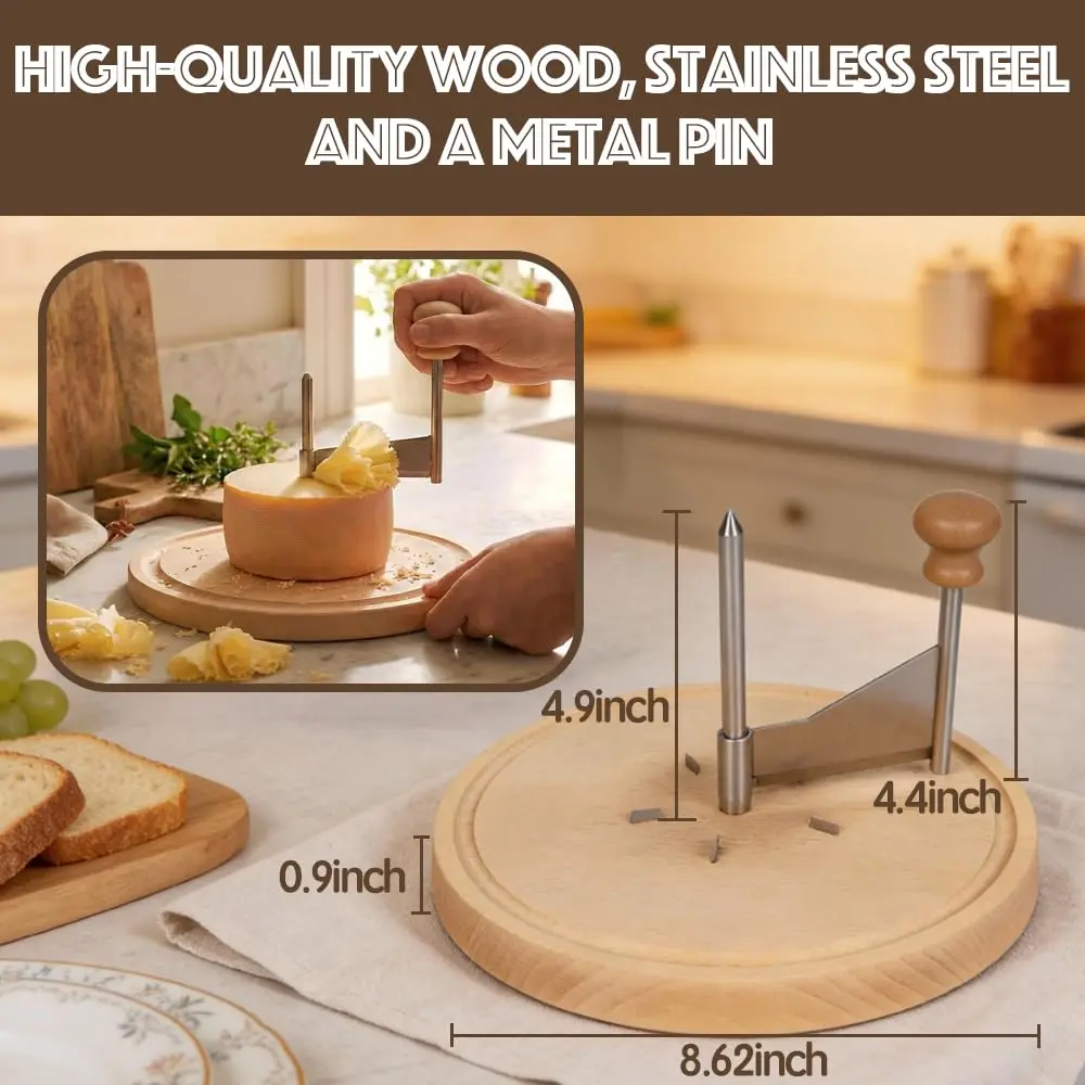 Cheese Cheese Cutting Wooden Rotary Shaver Manual Kitchen Baking Chocolate Chip Scraper Flower Cutter Cheese Shredder