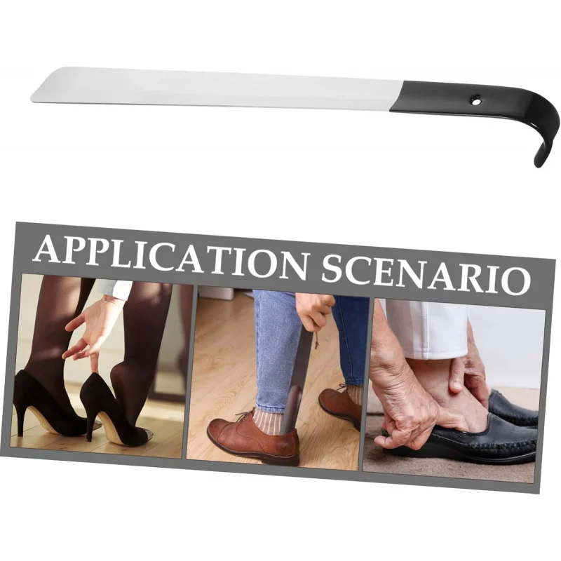 قطعة واحدة من لبيسة الحذاء شديدة التحمل (سمك 1.2/1.5/1.8 مم) مع قبضة جلدية - لكبار السن والرجال والنساء، تناسب جميع الأحذية