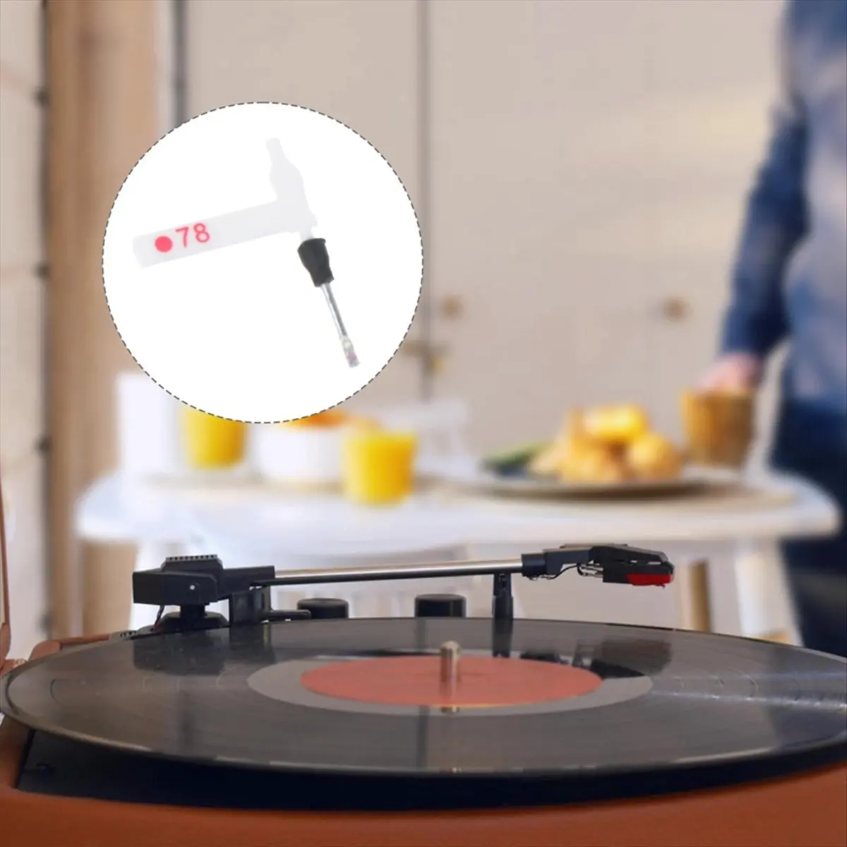 

T19C Phonograph Turntable Dual Moving Stylus Needle Replace the Touch Pin with LP Vinyl Needle LP.78