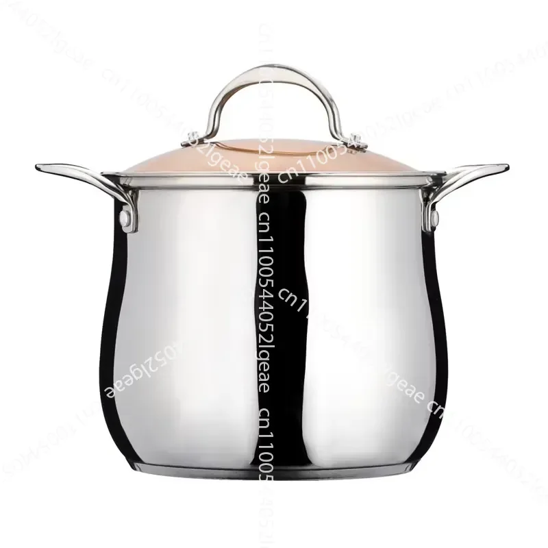 20Cm Large Commercial Cooking Pot Stock Pot Large Stock Pot Stainless Steel with Glass Lid