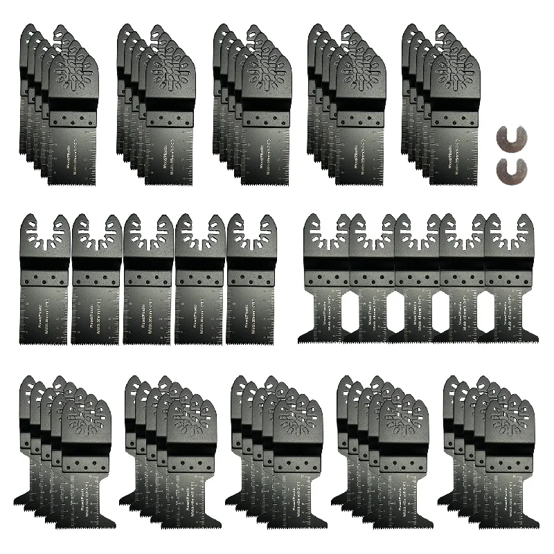 62pcs Multitool Blade Oscillating Saw Blades For Wood Cutting Compatible With Dewalt Ryobi Bosgid Ridgid Milwaukee Rockwell Fein
