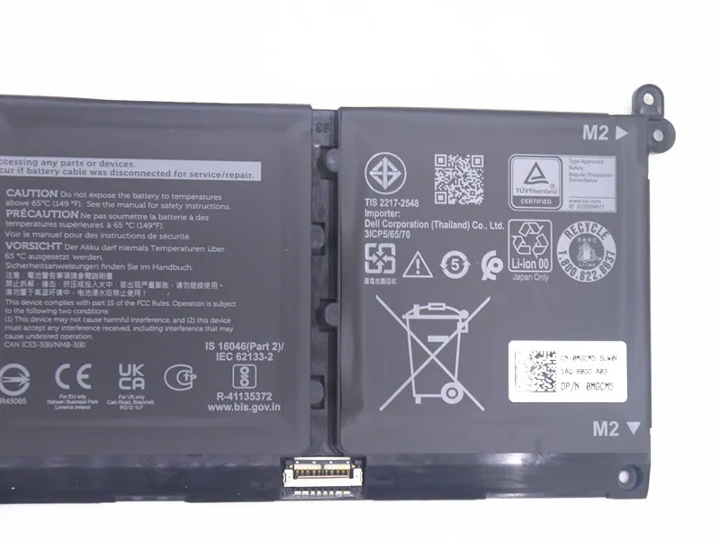 Laptop Battery MGCM5 G91J0 11.25V/41WH V6W33 For 3420 3520 5510 5410 3510 3515 3511  5310 3511