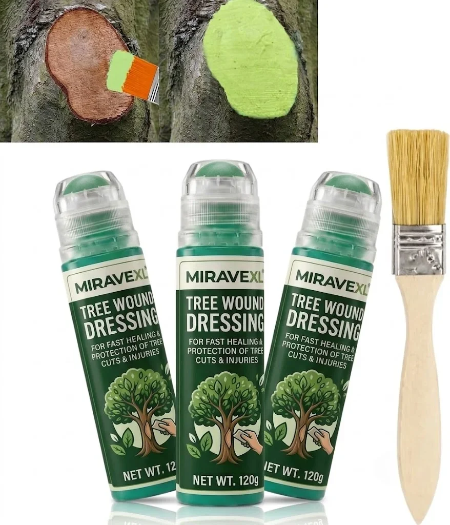 Tree Wound Pruning Sealer 120g: Fast-Healing Plant Grafting Compound & Cut Paste with Brush, Waterproof Repair for Garden Bonsai