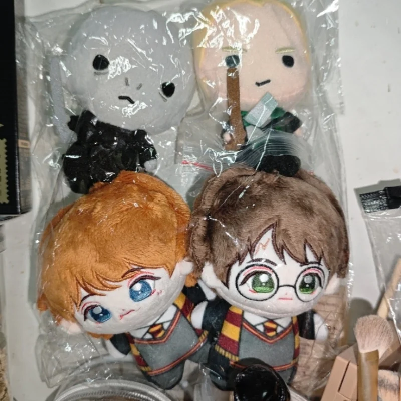10cm Pluszowe Figurki Harry'ego Pottera Anime Malfoy Hermione Ron Cosplay Kreskówkowe Zabawki Bawełniane Breloczki Dekoracja Plecaka Prezent ACG