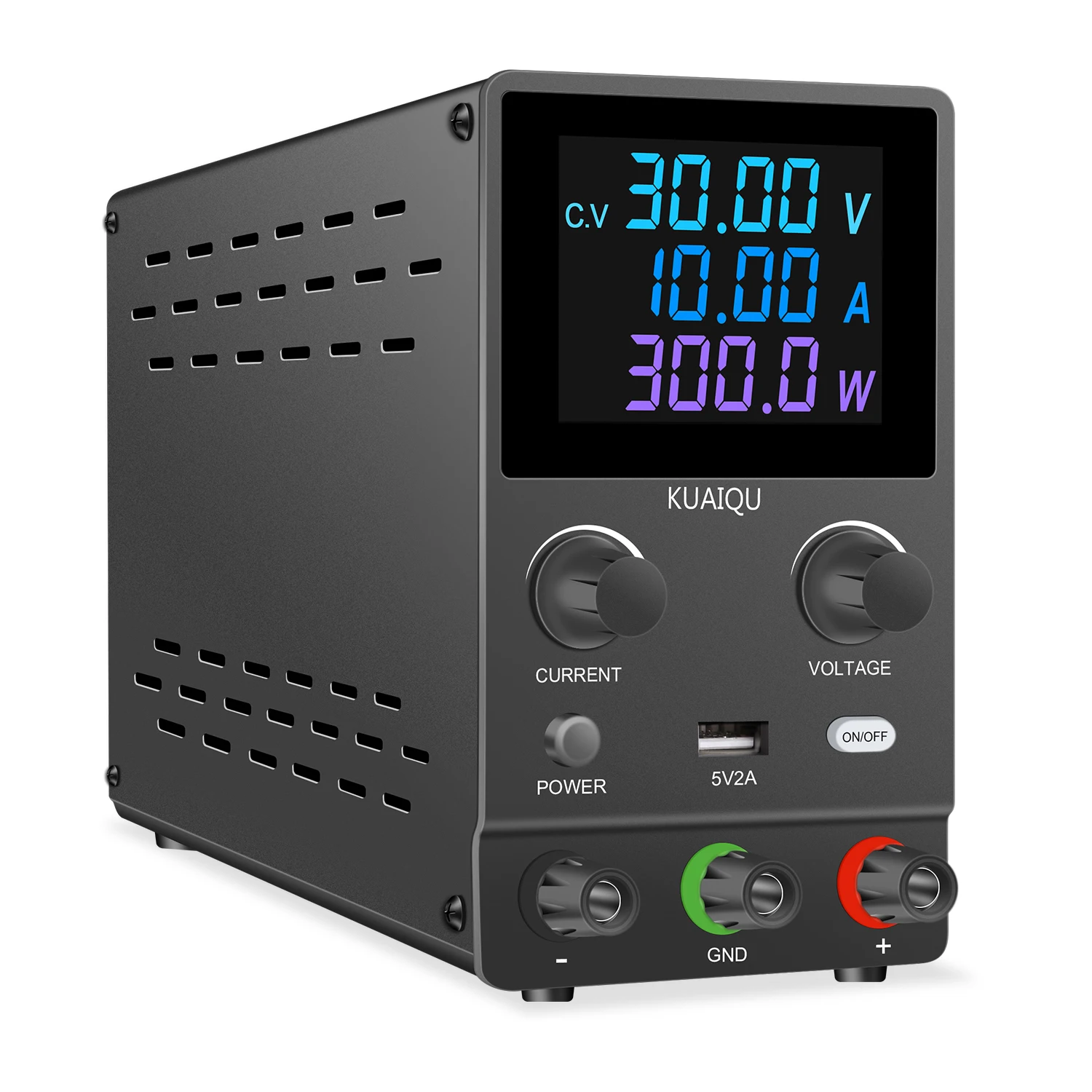 

KUAIQU SPPS-B305D 30V 5A Black Temperature Controlled Fan LED Digital Display Laboratory DC Power Supply Adjustable Experiment