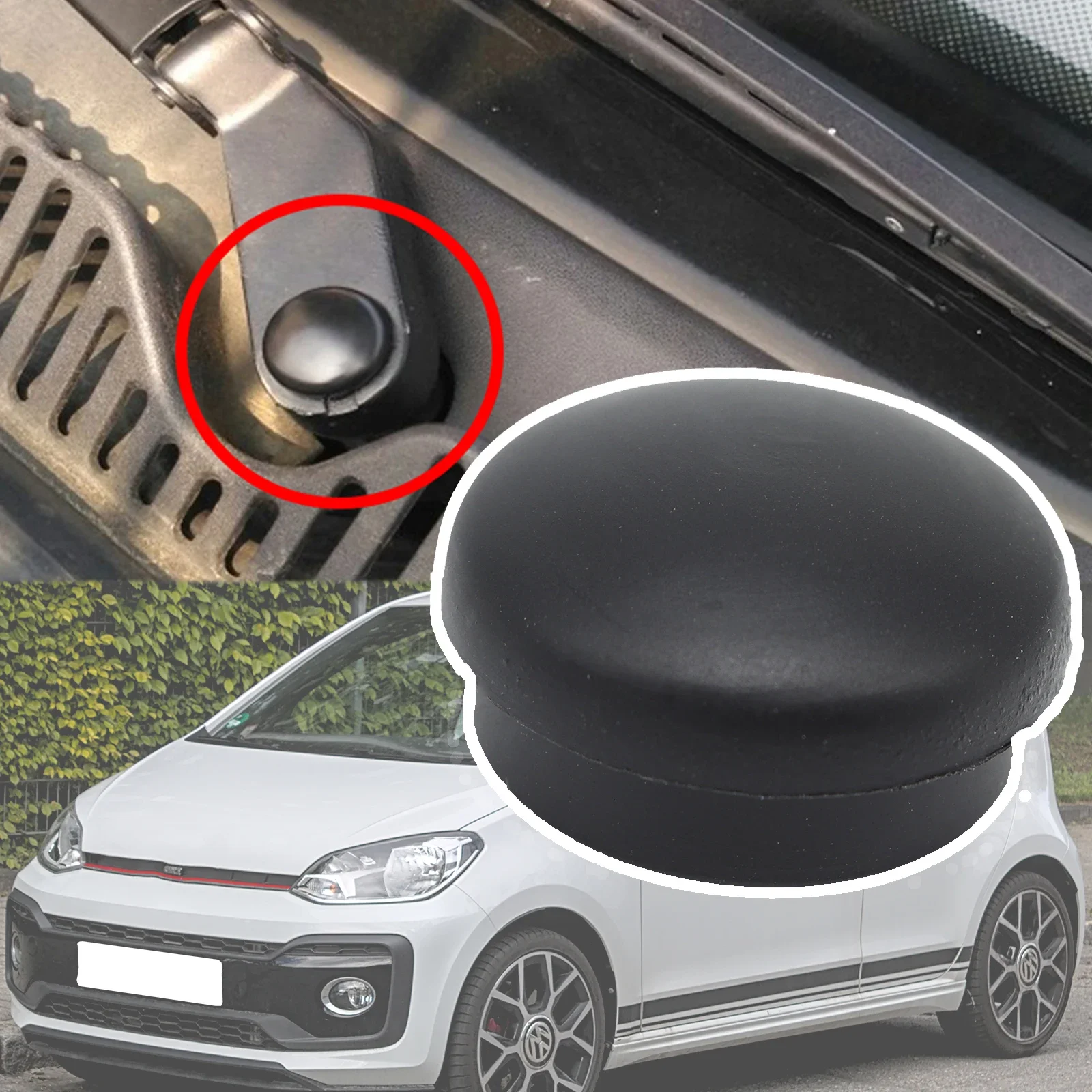 

For Skoda Citigo SEAT Mii VW Up 2019 2018 2017 2016 2015 2014 2013 2012 Car Front Windscreen Wiper Arm Nut Cap Bolt Rocker Cover