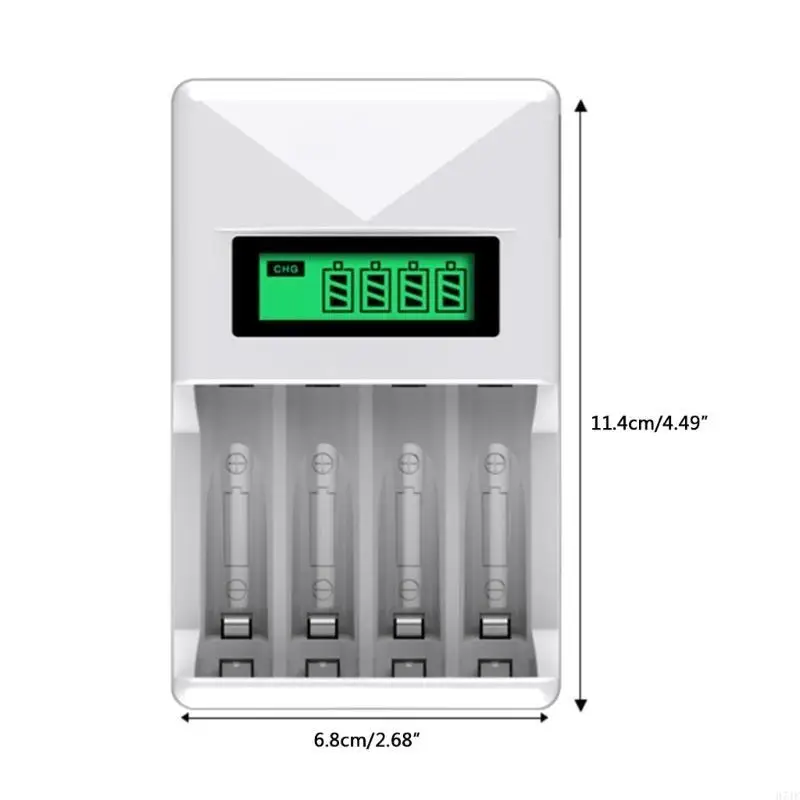 충전식 배터리 용 4 개의 슬롯이있는 H7JF 스마트 배터리 충전기 1.2V NI-MH NI-CD