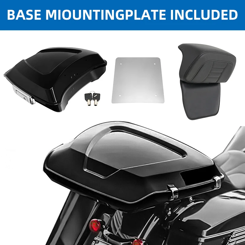 

Багажник мотоцикла Razor со спинкой-защелкой для Harley Touring Street Glide Ultra Road King 1997-up