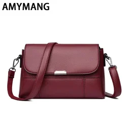 New Women Soft Leather Shoulder Crossbody Bags Luxury Handbags Purses Designer Female Vintage Messenger Bags for Women Tote Bag