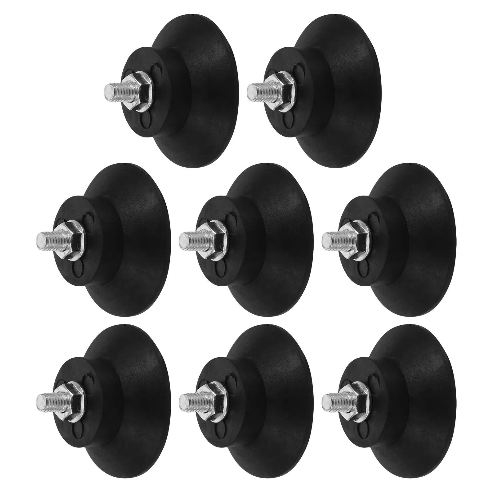 8Pcs Heavy Duty M6 Threaded Rubber Feet Anti Vibration Pads Shock Absorbing Noise Reduction Compressor Generator Foot
