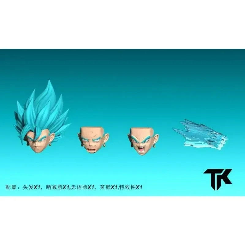 

Dragon Ball TK DIY TKCUSTOM TK TK008 TK009 Dragon Ball SHF Fit Vegetto New Heads Custom Headsculpt Set Action Figures Model Toys