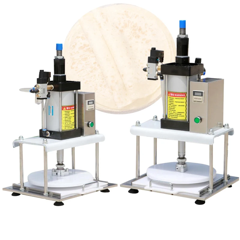 

Pneumatic Pizza Dough Pressing Machine Tortilla Pie Press Maker Pita Bread Presser Machine Pizza Sheeter Pressing Machine