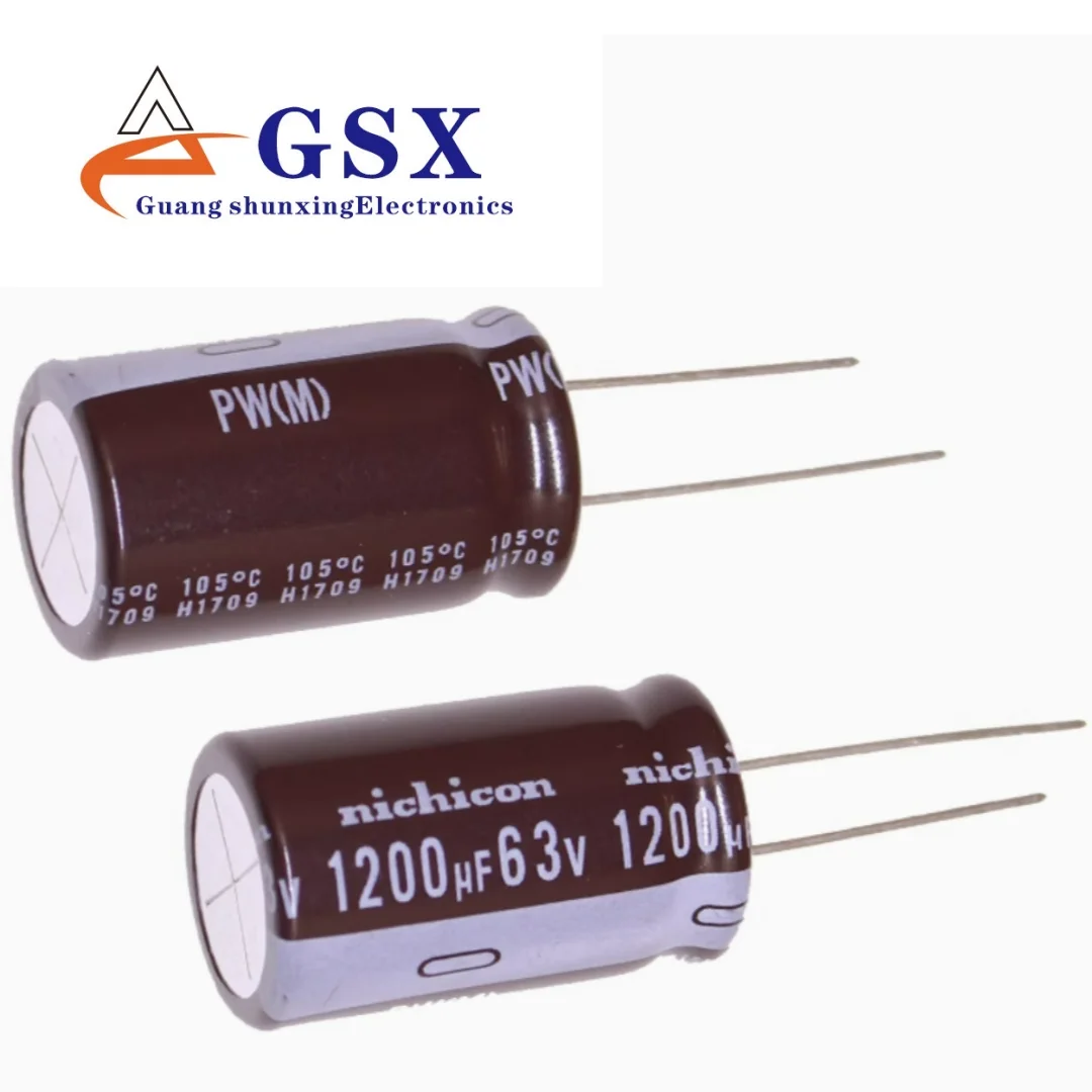 

New original imported aluminum electrolytic capacitor 63v1200uf 18 * 30 Nijikang PW high-frequency long life