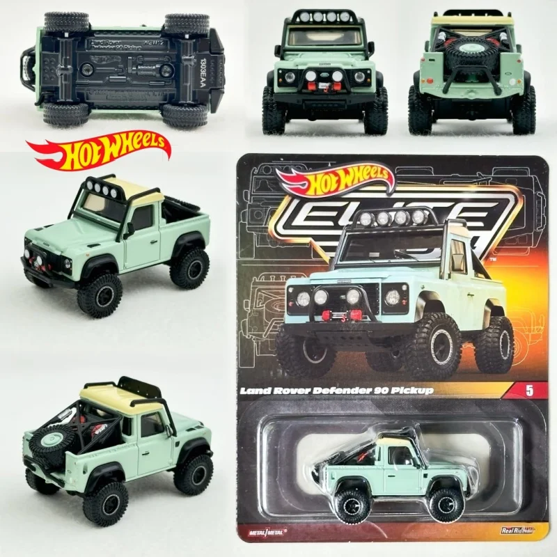 Hot Wheels Elite RLC juguete coleccionable escala 1:64 Land Rover Defender Mustang coche en miniatura de aleación Ford HGW13 RLC Land Rover HGW12