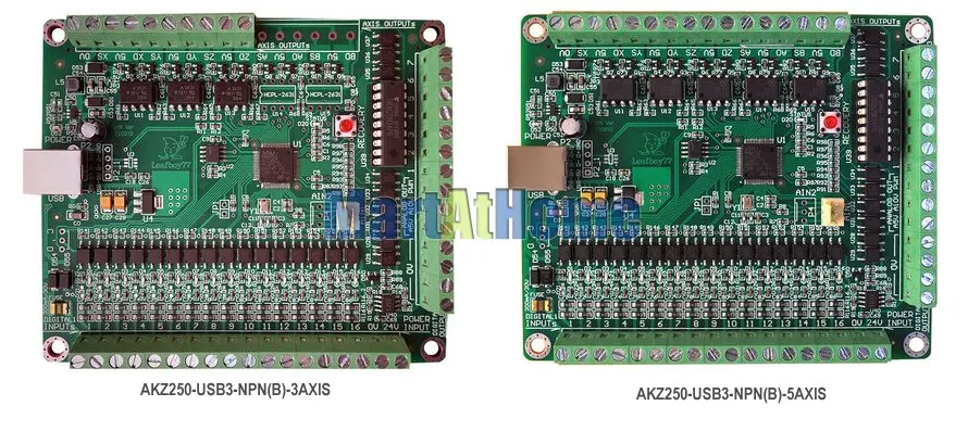 CNC 3/5 axis Mach3 USB Breakout Board Motion Control Card AKZ250